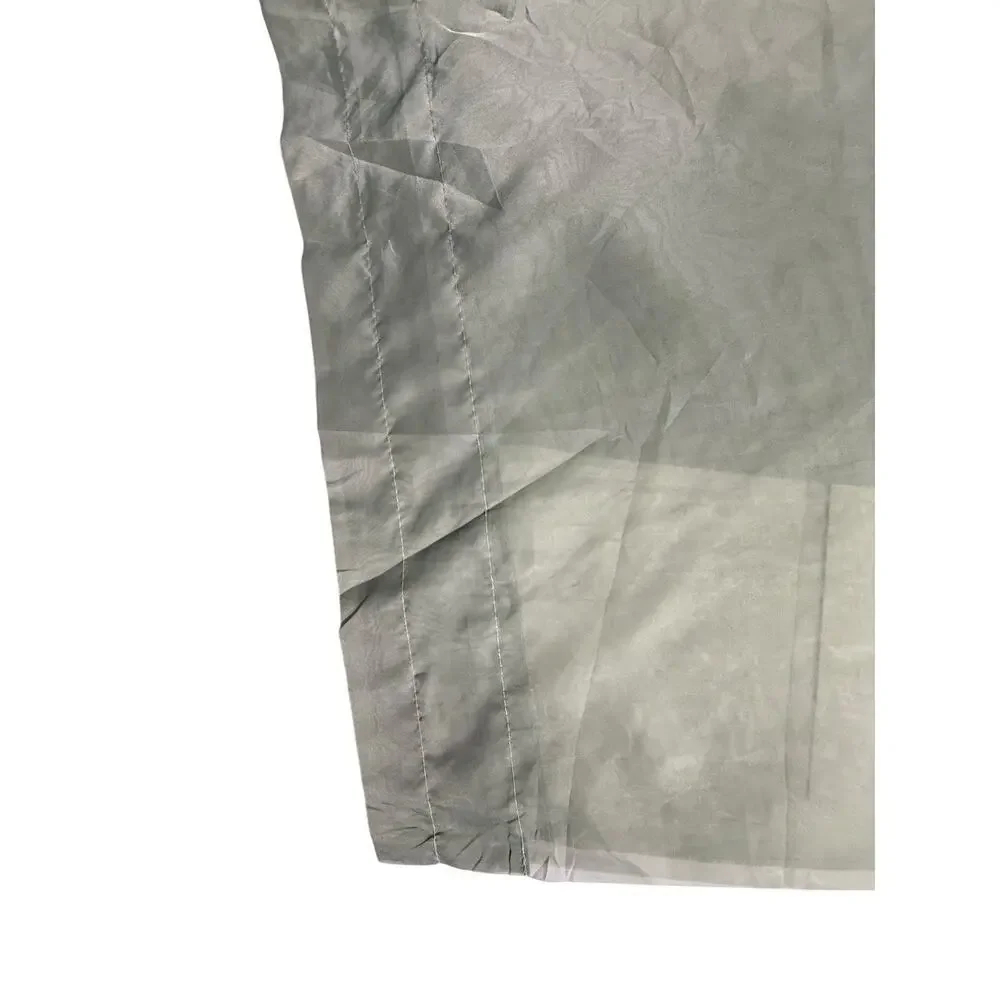 Pair of Solid Sage Green Sheer Curtains Drapes Rod Pocket 86 Long 2 Panels